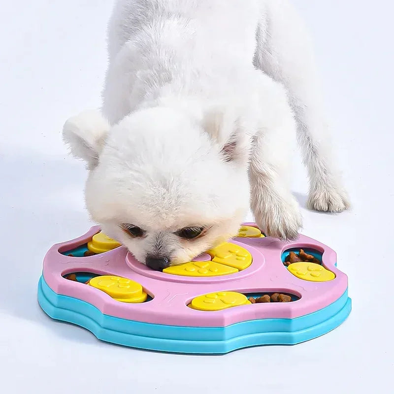 Interactive Dog Puzzle Feeder Toy – Slow Feeder & Treat Dispensing Brain Game