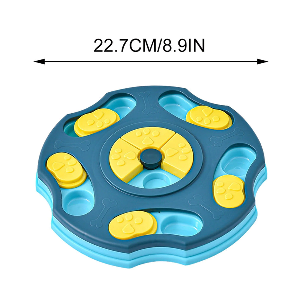 Interactive Dog Puzzle Feeder Toy – Slow Feeder & Treat Dispensing Brain Game