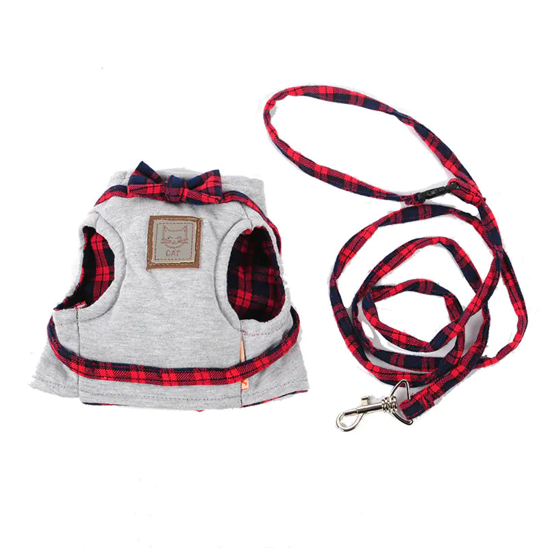 Cat Harness and Leash Set – Adjustable Vest-Style Kitty Harness for Walking, Travel & Training