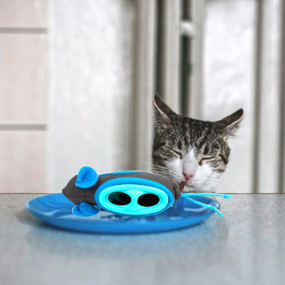 Interactive Cat Feeding Mouse Toy – Treat-Dispensing Puzzle Toy for Indoor Cats