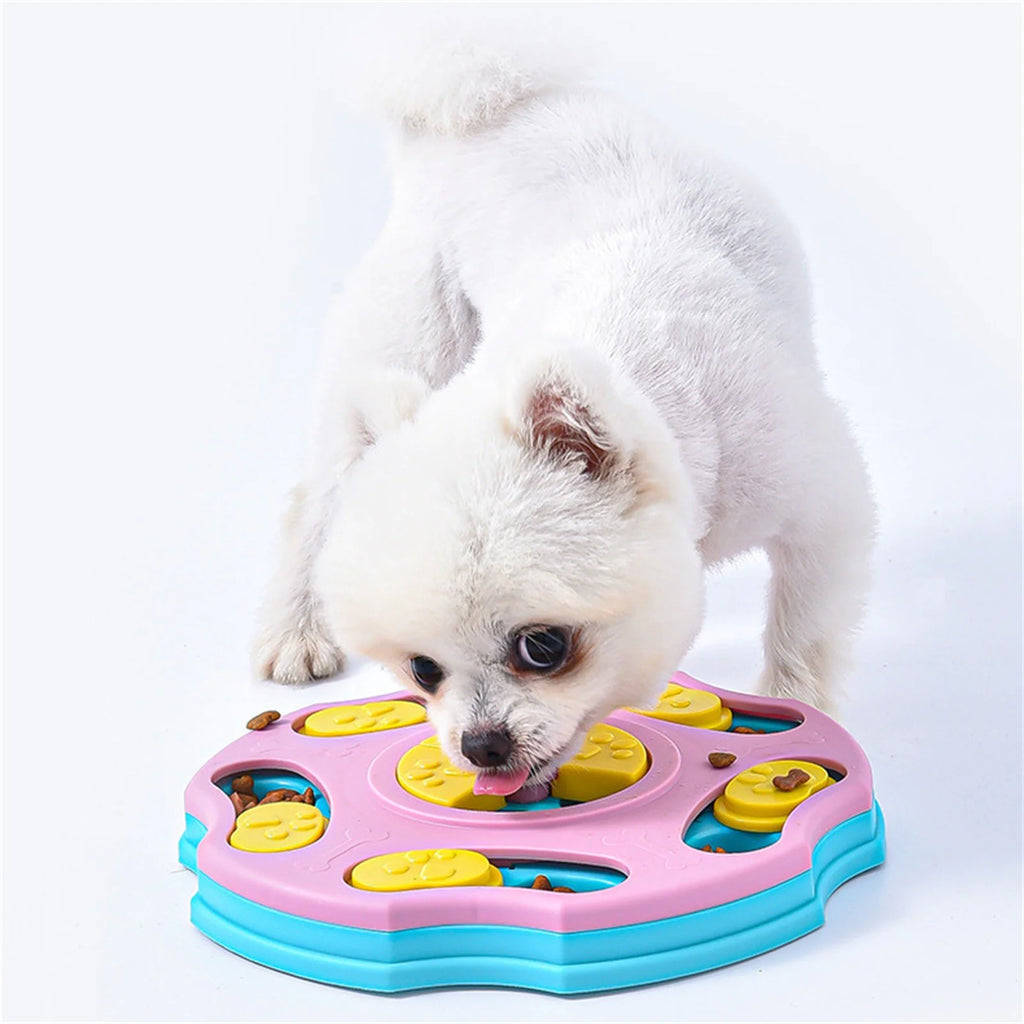 Interactive Dog Puzzle Feeder Toy – Slow Feeder & Treat Dispensing Brain Game