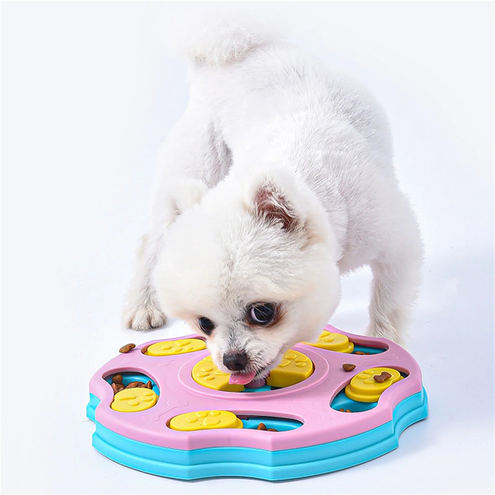 Interactive Dog Puzzle Feeder Toy – Slow Feeder & Treat Dispensing Brain Game