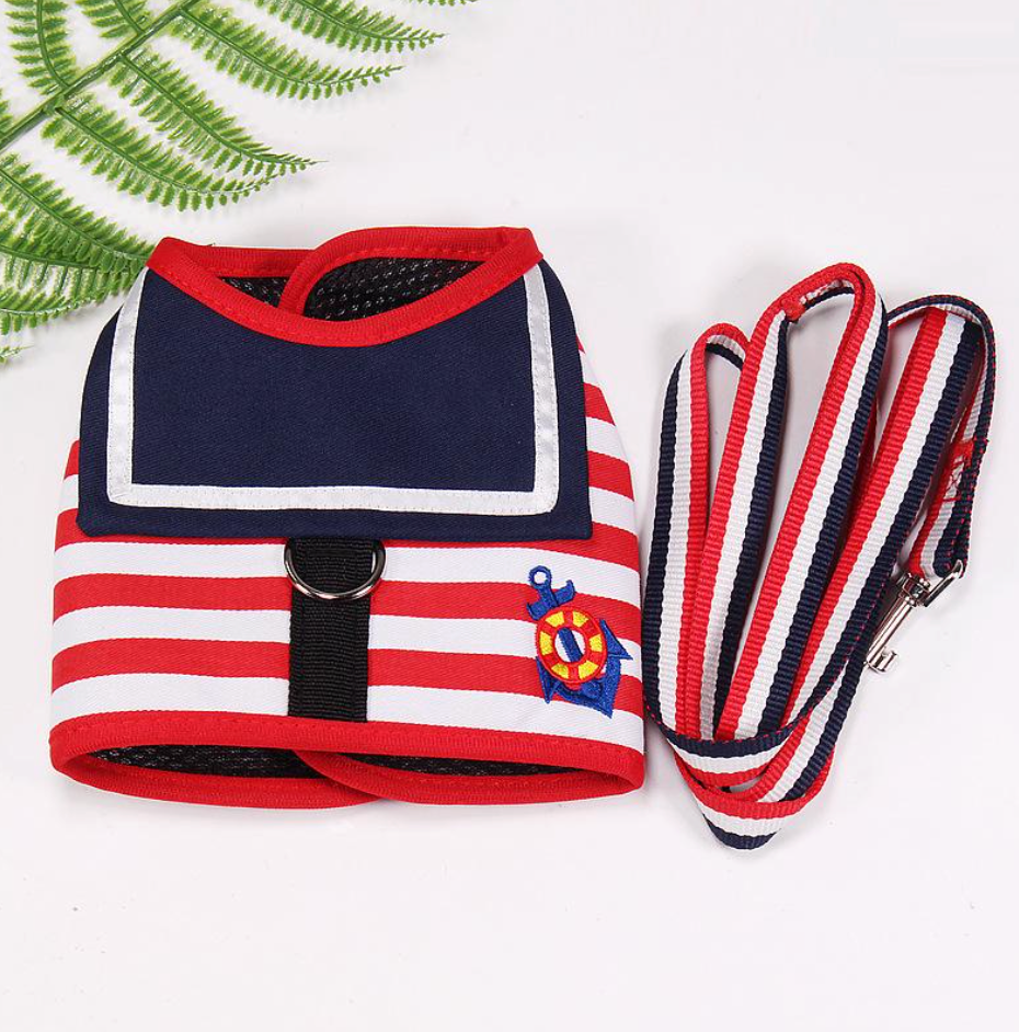 Dog Traction Rope with Chest Dog Traction Rope and Chest Harness Set for Small to XL Dogs – Adjustable Chest Harness with Matching Leash for Daily Walks Attachment