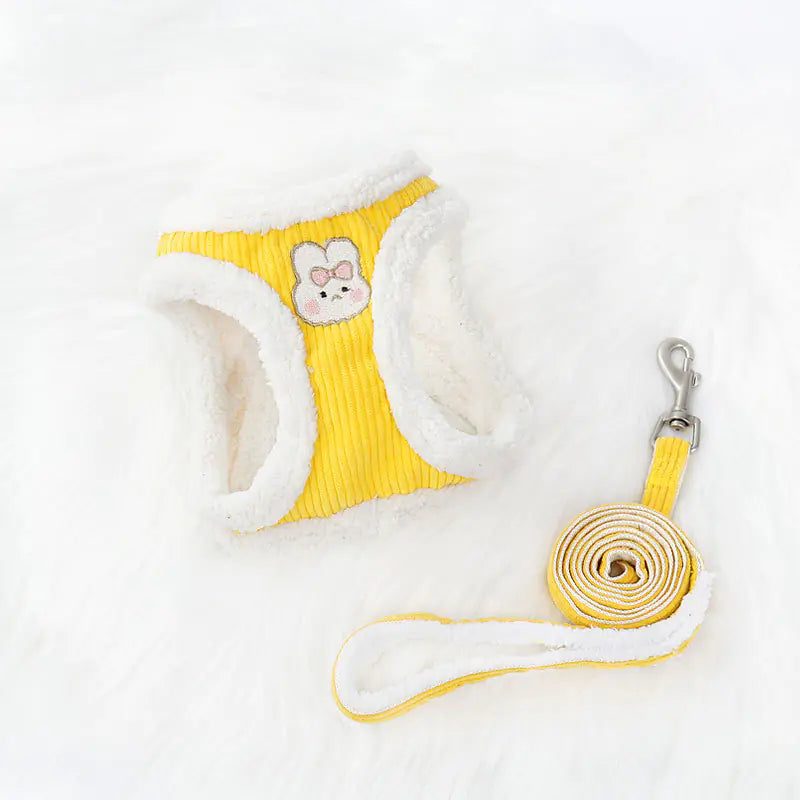 Pet Vest Harness and Leash Set for Small Dogs & Cats – Adjustable Soft Vest Harness for Daily Walks