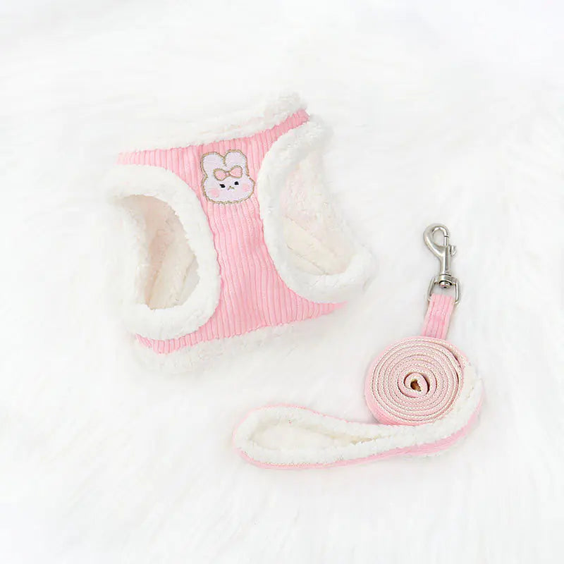 Pet Vest Harness and Leash Set for Small Dogs & Cats – Adjustable Soft Vest Harness for Daily Walks