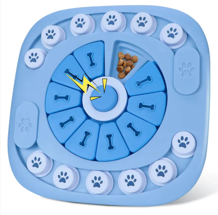 Interactive Puzzle Dog Toy with Slow Feeding & Sound Feature – Treat Dispensing Enrichment Toy
