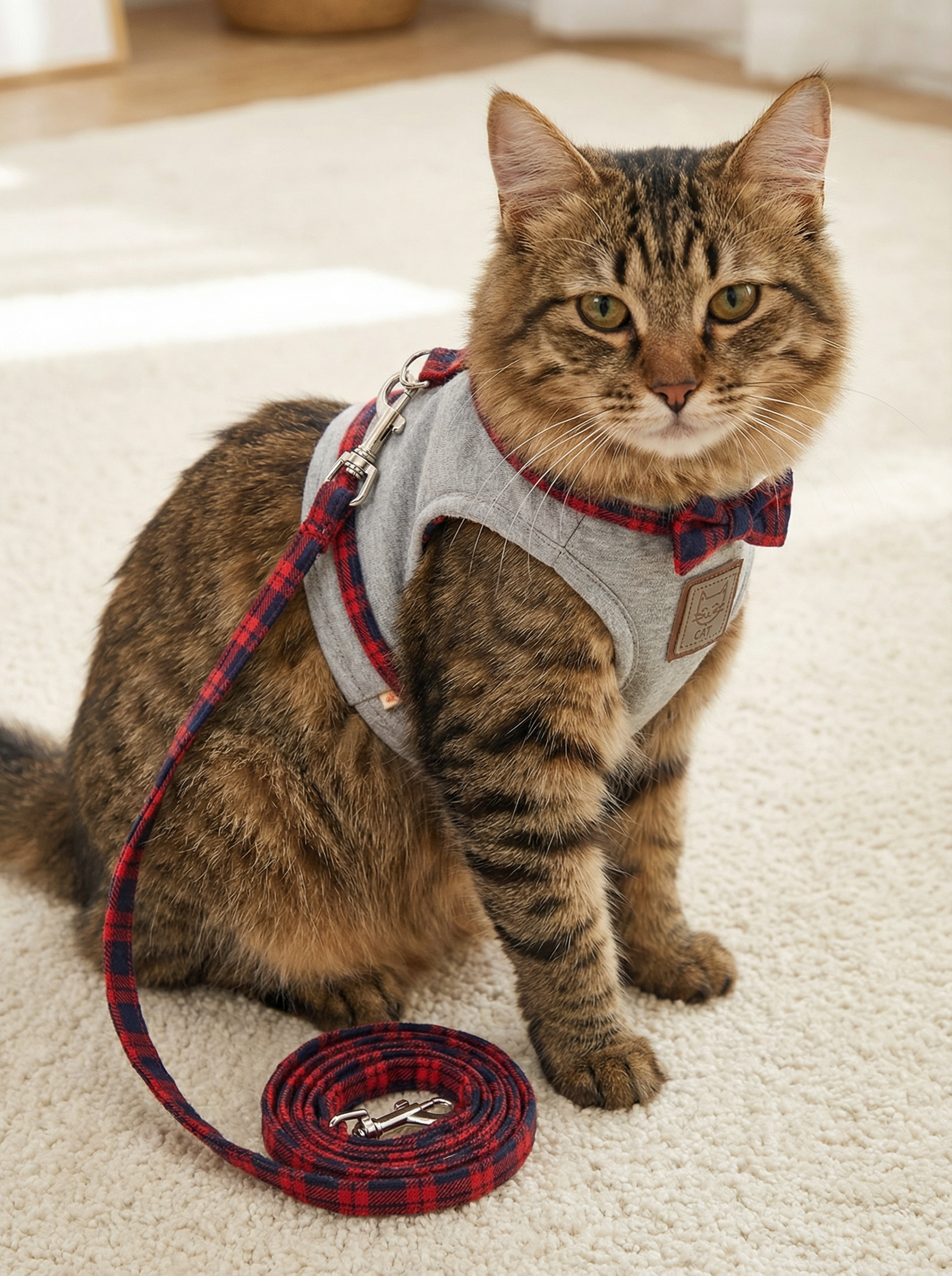 Cat Harness and Leash Set – Adjustable Vest-Style Kitty Harness for Walking, Travel & Training
