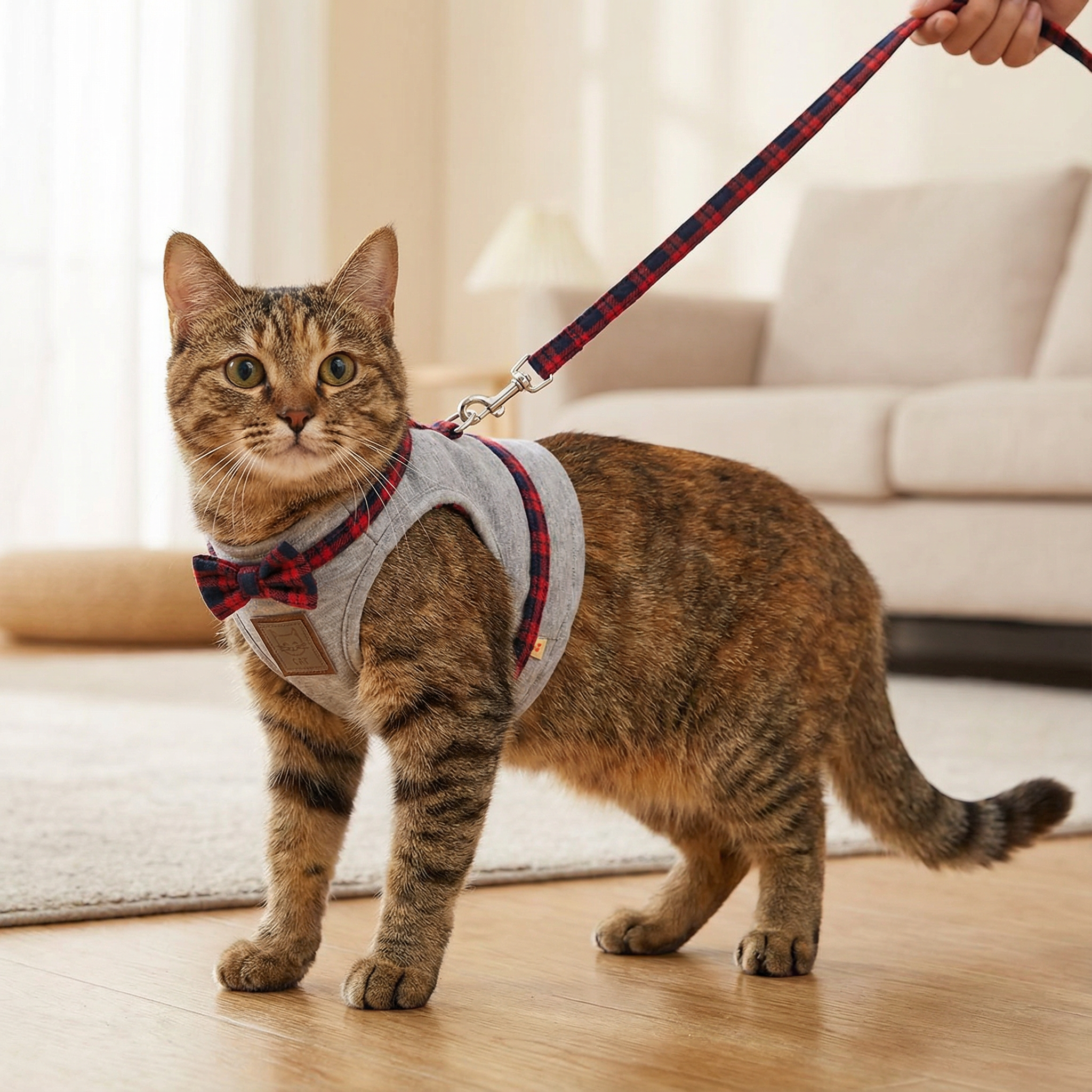 Cat Harness and Leash Set – Adjustable Vest-Style Kitty Harness for Walking, Travel & Training