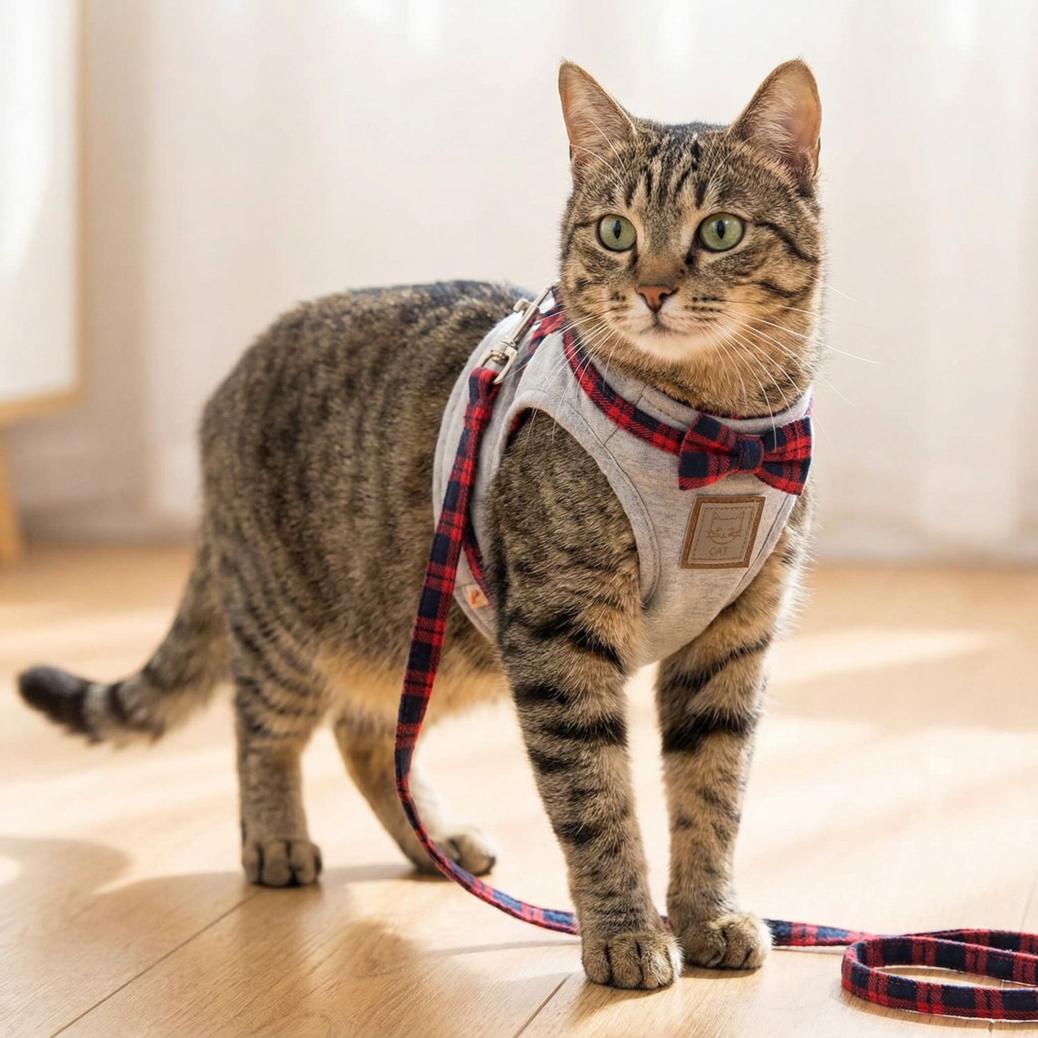 Cat Harness and Leash Set – Adjustable Vest-Style Kitty Harness for Walking, Travel & Training