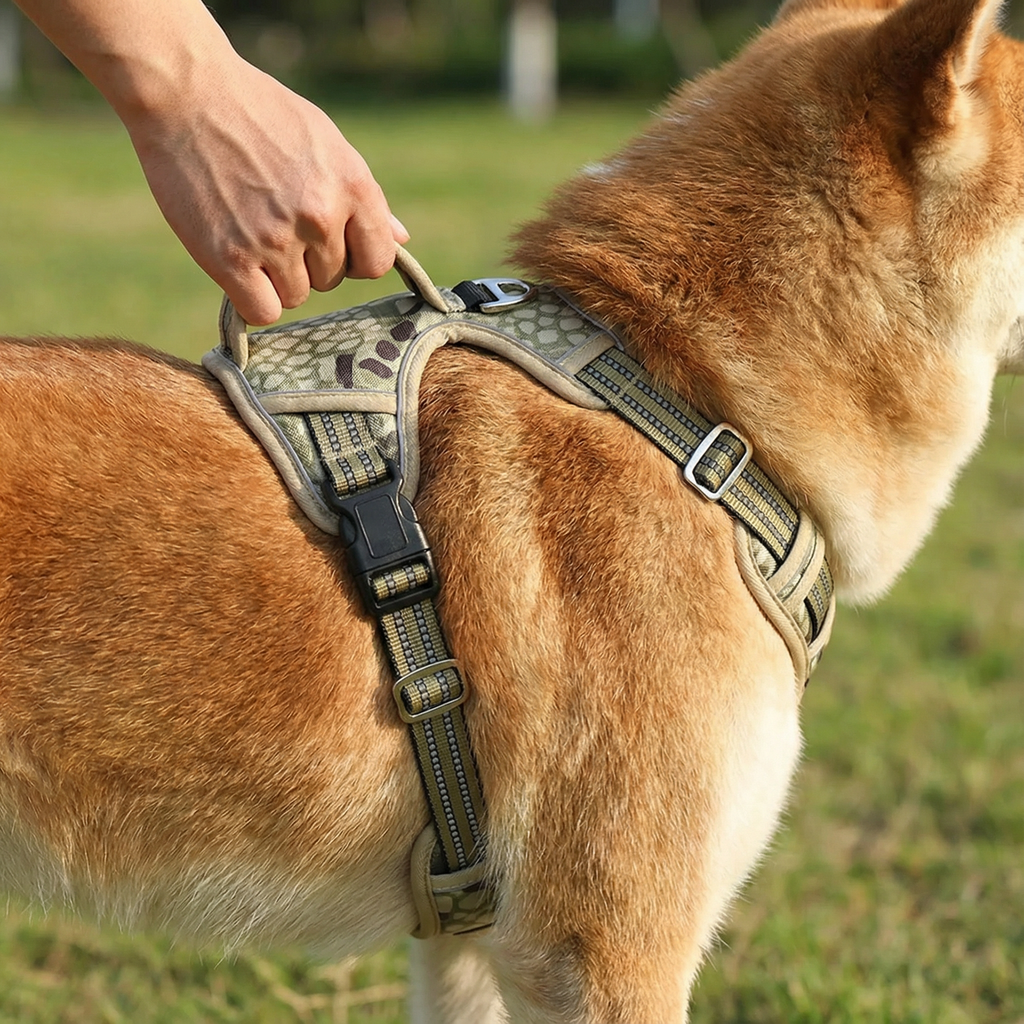 Waterproof Dog Harness with Control Handle – Adjustable Reflective Pet Harness for Daily Walks & Outdoor Use