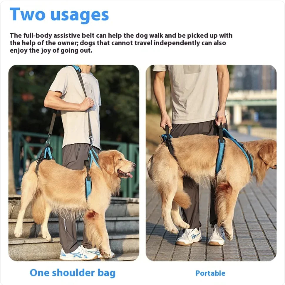 Dog Support Harness with Lifting Strap – Adjustable Mobility Assistance Harness for Walking, Recovery & Senior Dogs