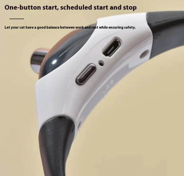 Automatic Laser Cat Toy Collar – Rechargeable Interactive Play Collar for Indoor Cats