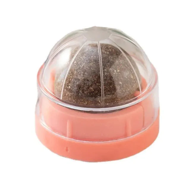 Catnip Ball Cat Toy with Wall Mount – Self-Play Licking & Enrichment Toy